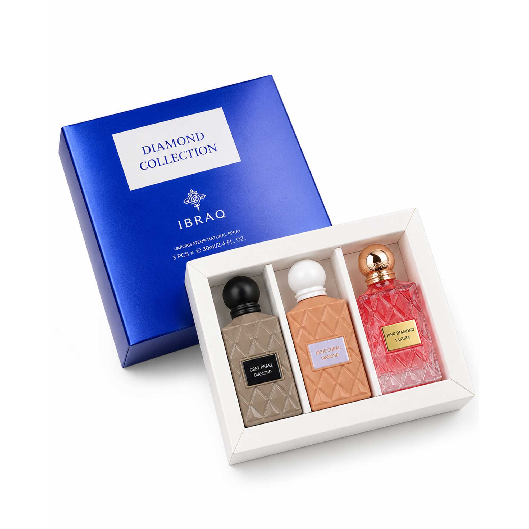 IBRAQ Diamond Collection Perfume Gift Set 3 PCS x 30 ML IBRAQ Diamond Collection Perfume Gift Set 3 PCS x 30 ML